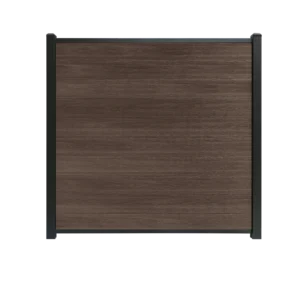 Composiet schutting walnoot