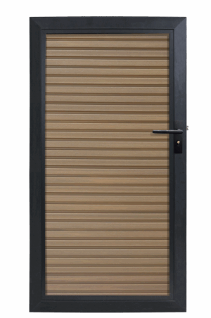 Composiet Tuindeur Rhombus Teak