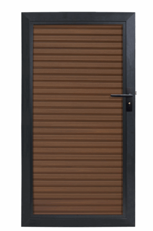 Composiet Tuindeur Rhombus Walnoot