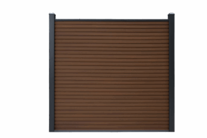 Composiet schutting Rhombus Walnoot