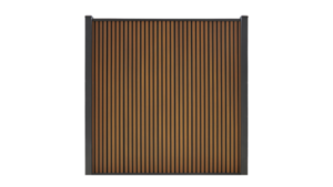 Composiet schutting Rhombus Teak Verticaal