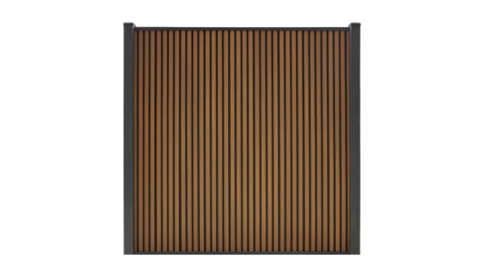 Composiet schutting Rhombus Teak Verticaal
