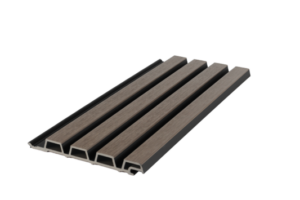 Composiet gevelbekleding Rhombus Walnoot/Zwart