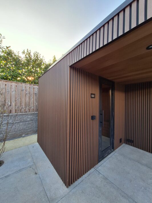 Composiet gevelbekleding Rhombus Teak/zwart - Afbeelding 2