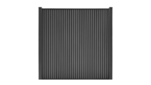 Composiet schutting Rhombus Zwart Verticaal